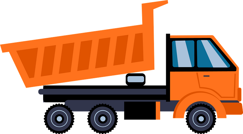 clipart dump truck