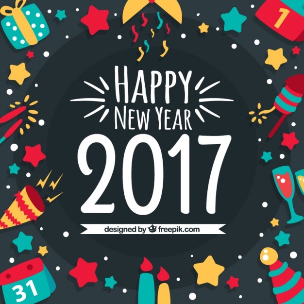 clipart happy new year 2017
