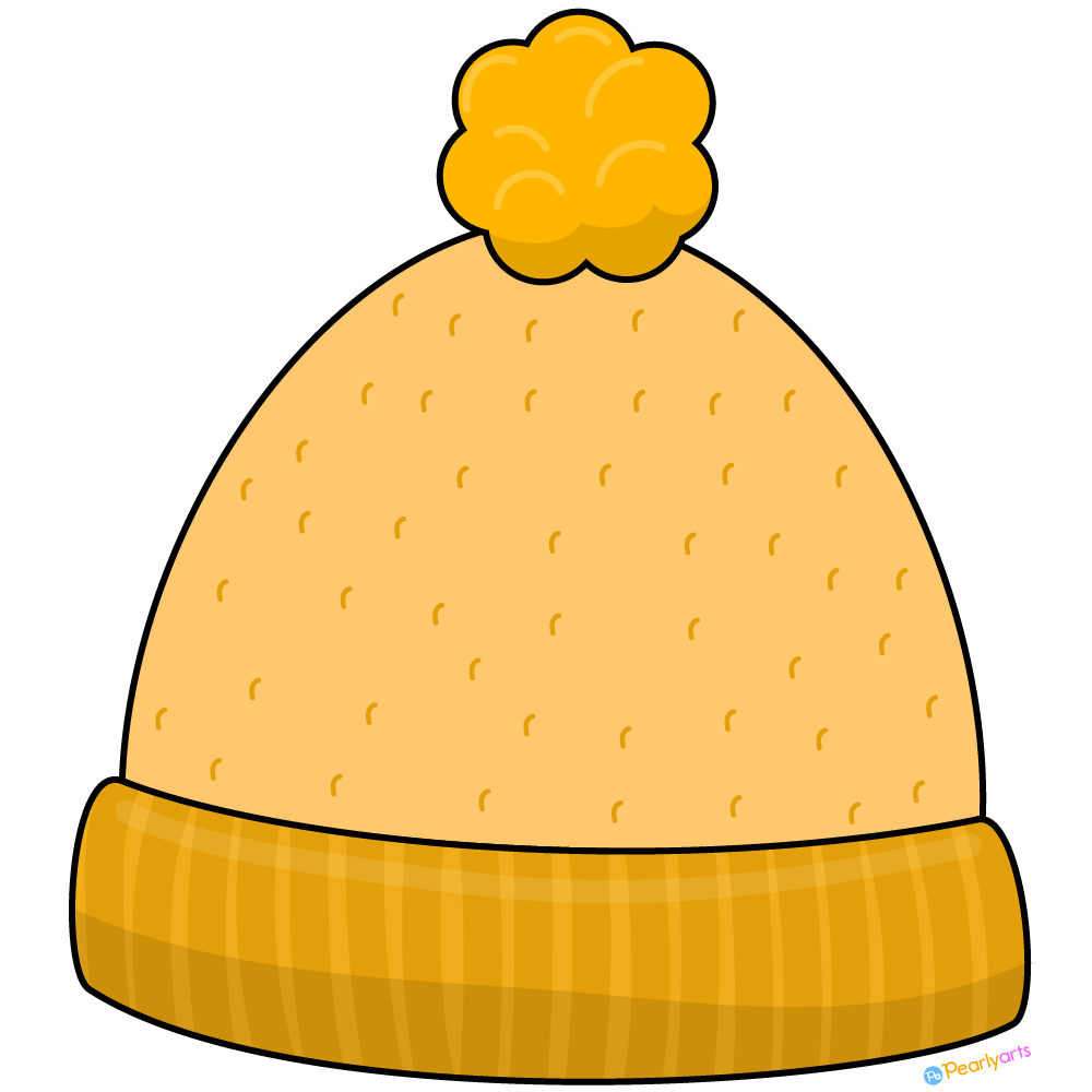 FREE Yellow Winter Hat Clipart | FREE Download | Pearly Arts