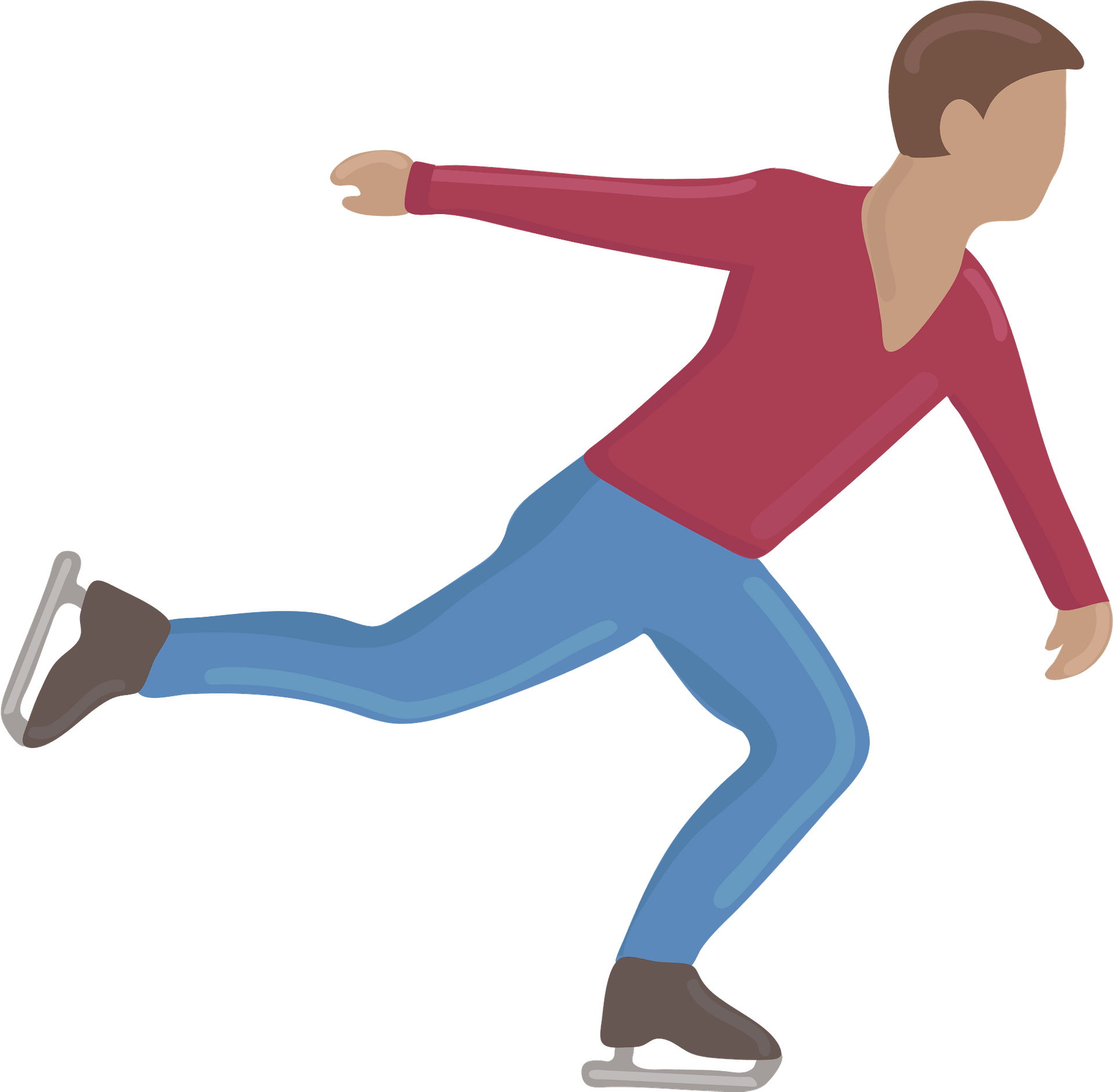 clipart ice skaters