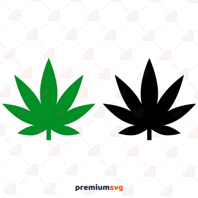 Pot Leaf SVG, Pot Leaf Clipart Cut Files Instant Download
