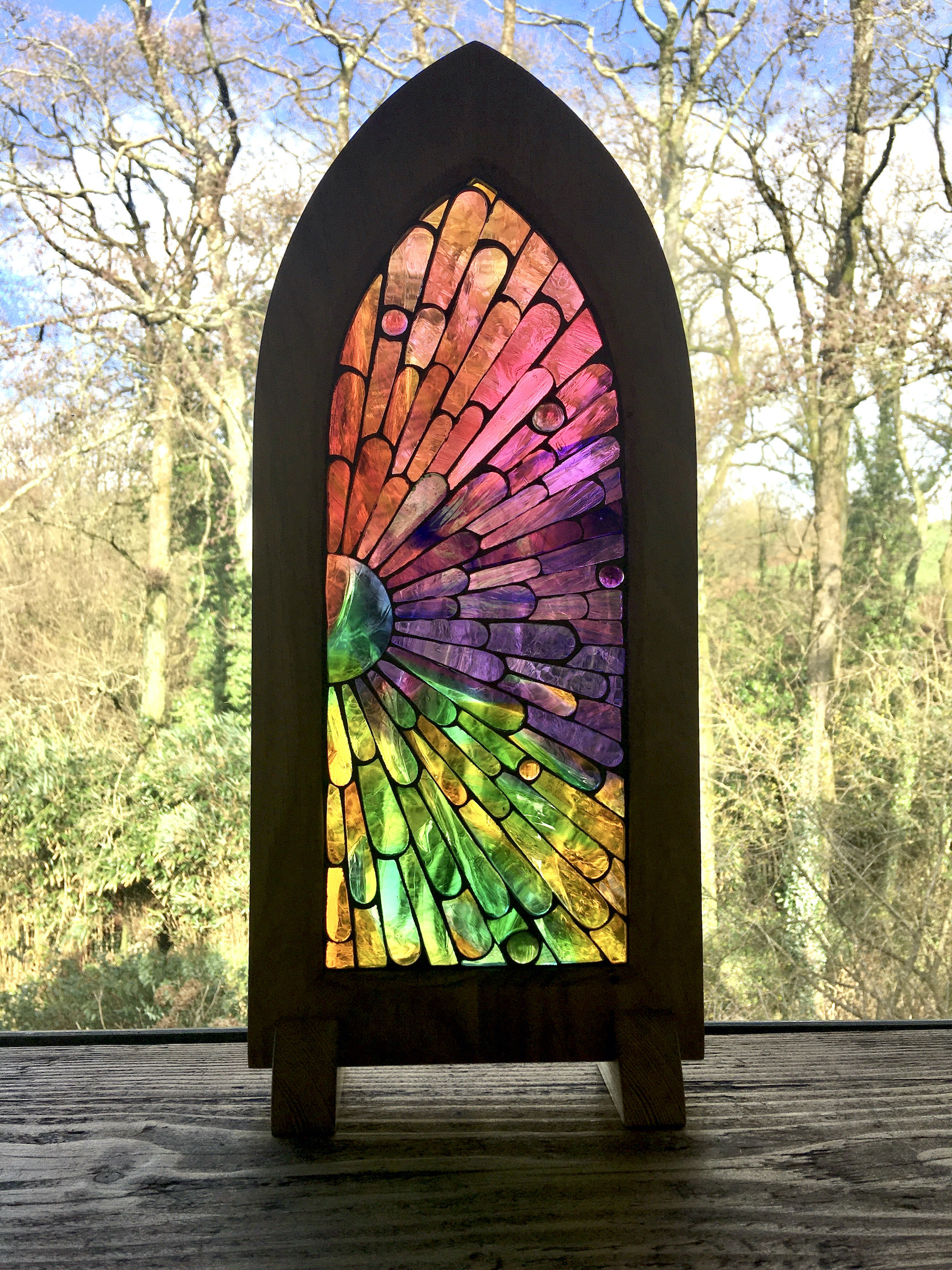 Stained Glass Mosaic Arch (ref 151)
