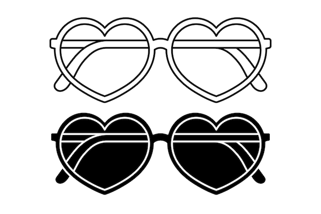 cliparts heart sunglasses