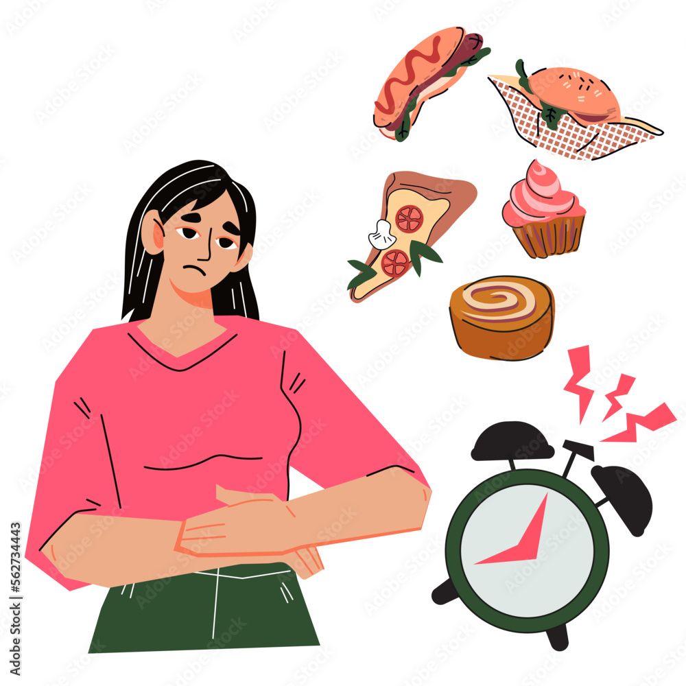 cliparts hungry woman