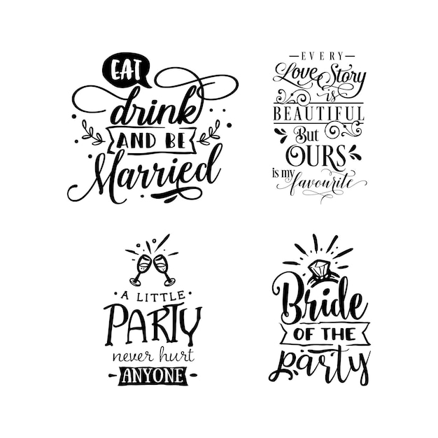 Premium Vector | Wedding quotes typography lettering for tshirt design