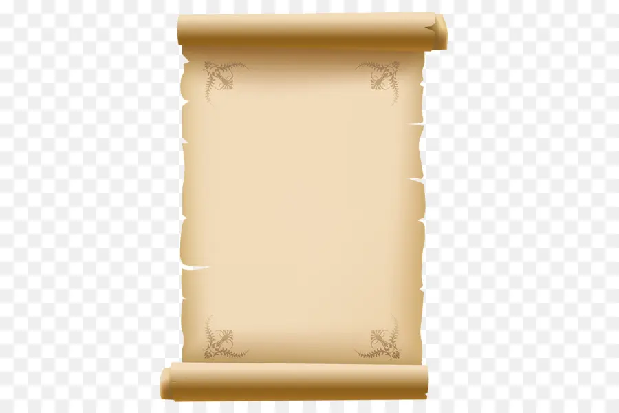 Scroll - Vertical Vintage Scroll Paper - CleanPNG / KissPNG