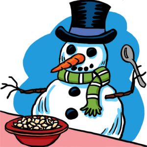 cliparts snowman breakfast