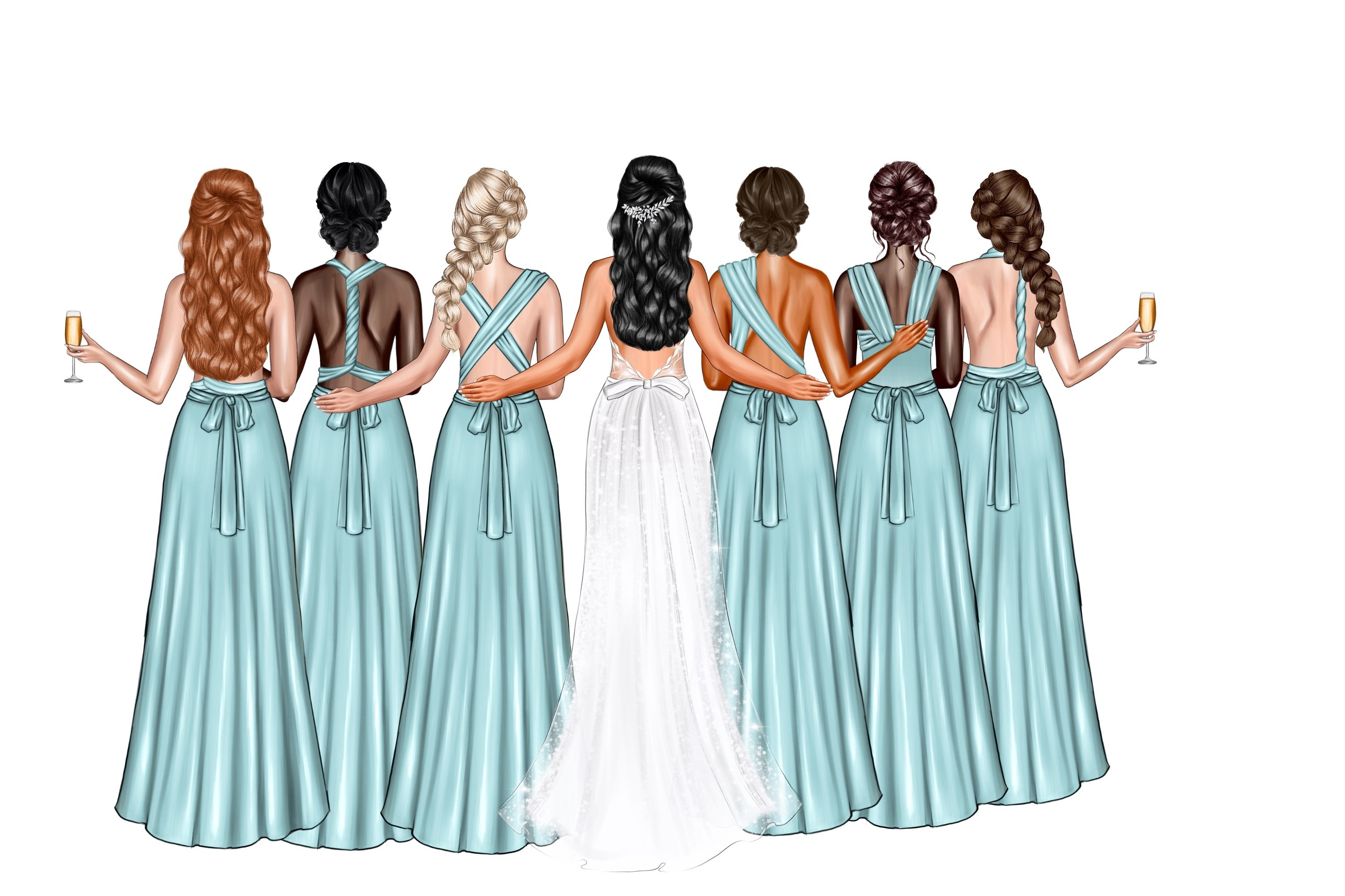 cliparts wedding bridesmaids