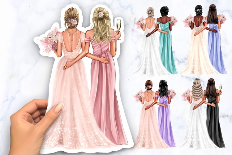 cliparts wedding bridesmaids