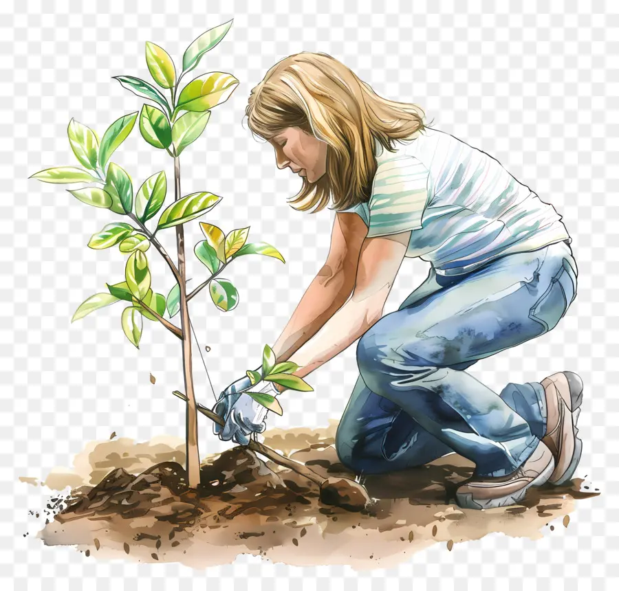 cliparts woman planting 2024