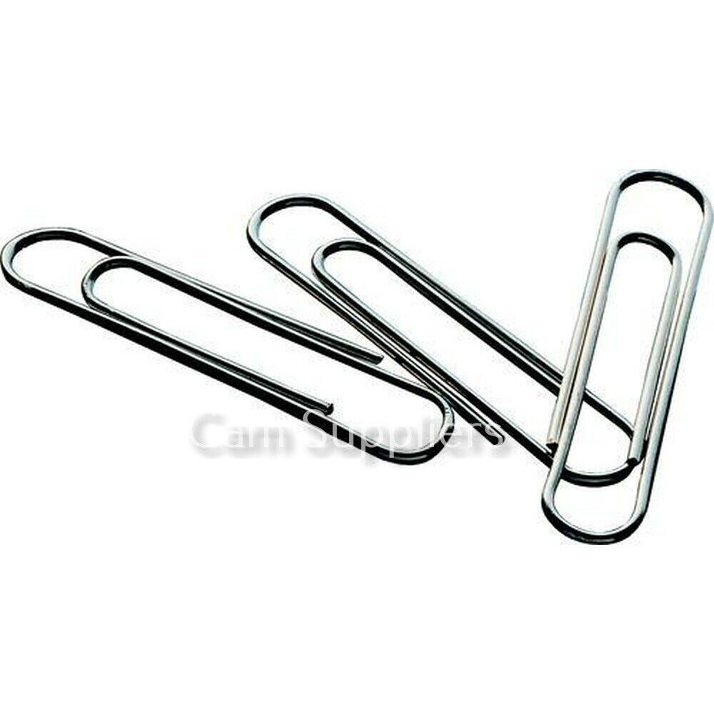Quality Plain Paper Clips 22mm Polished Steel Metal
