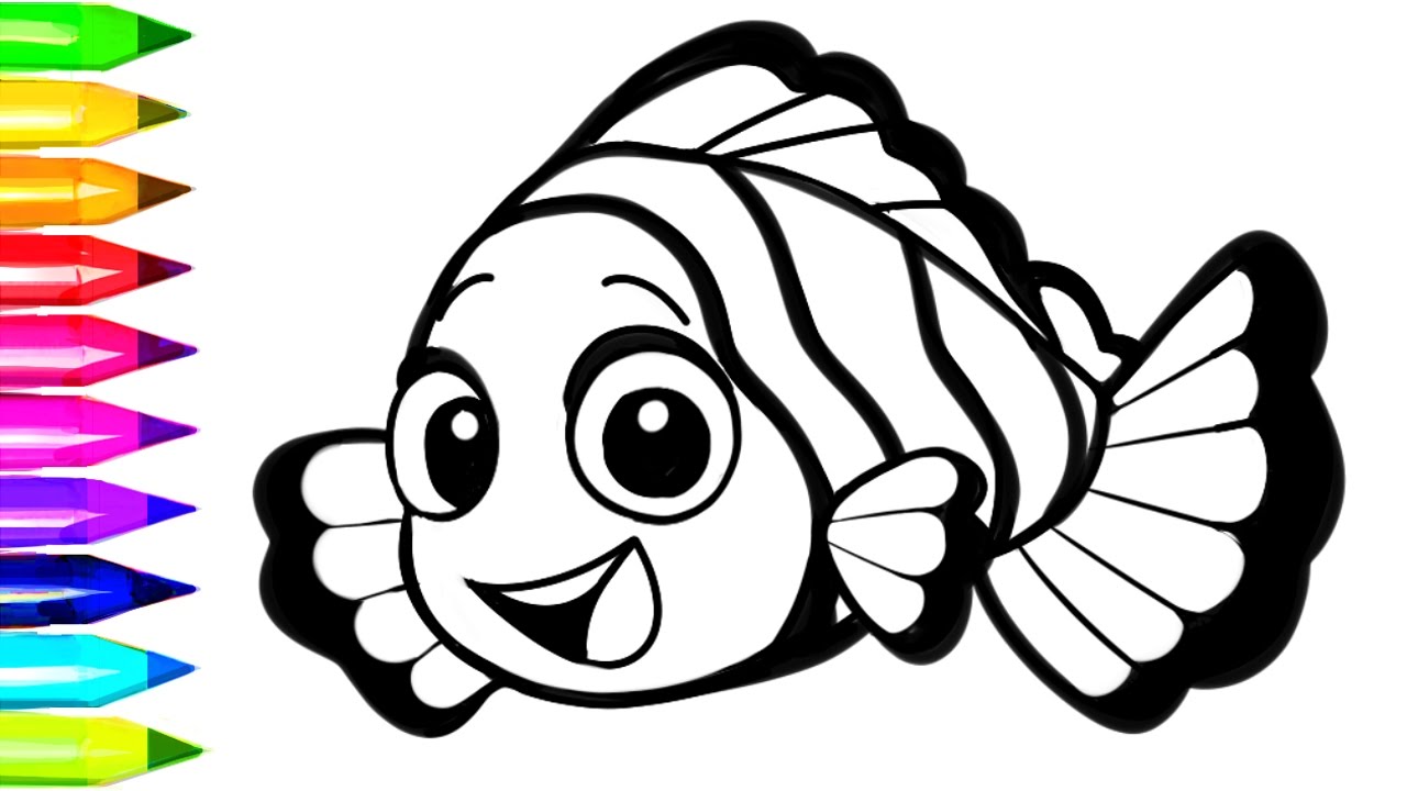 clown fish coloring pages