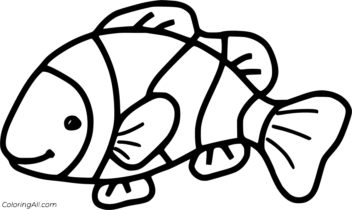 clown fish coloring pages