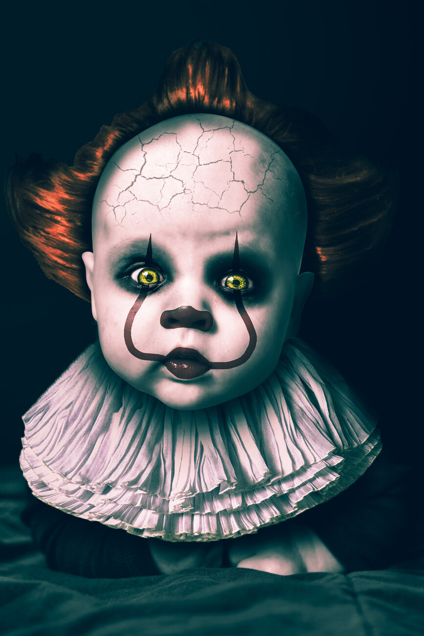 Kunstdruck Baby Clown | Poster, Wandbilder und Tapeten | Europosters