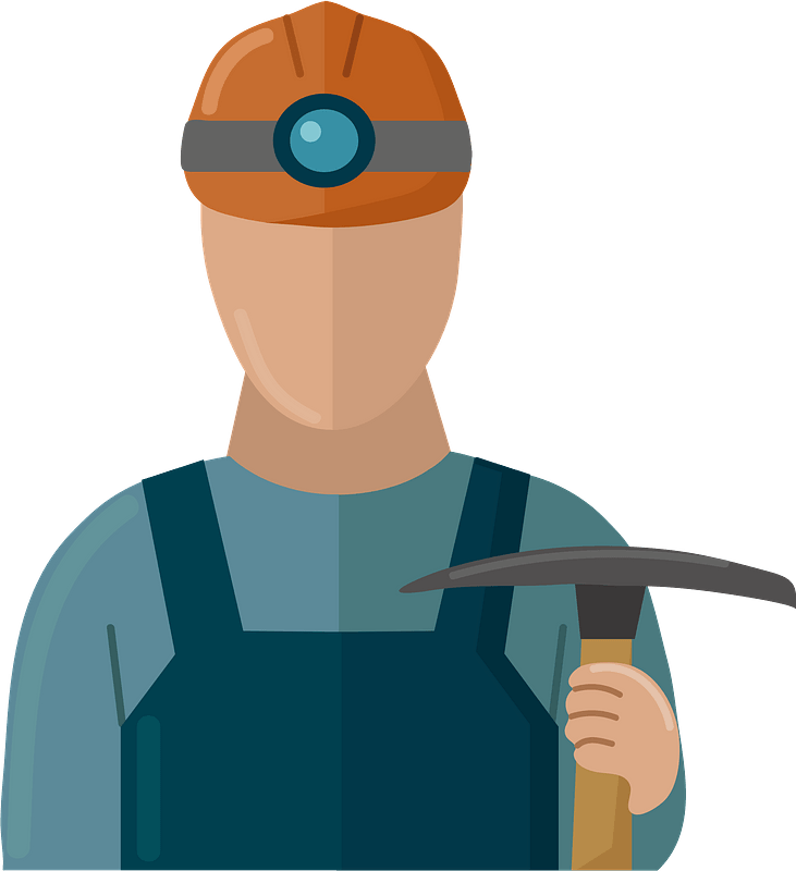 coal miner clipart