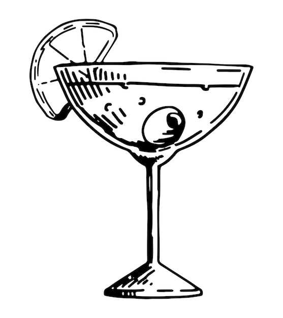 cocktail glass clipart