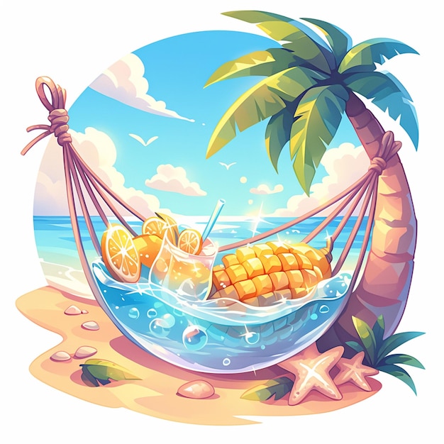 coconut beach cliparts 2024