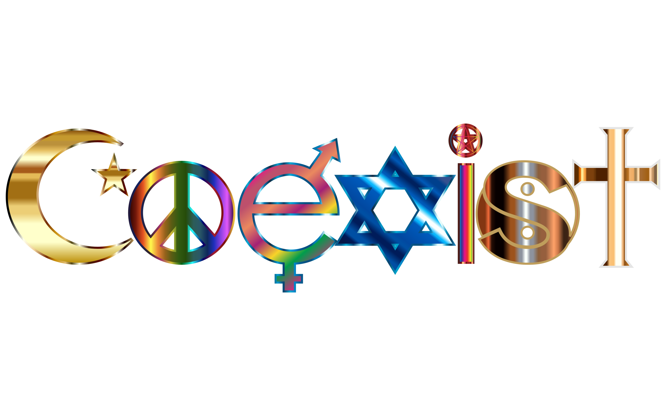 Coexist Clip Art Image - ClipSafari