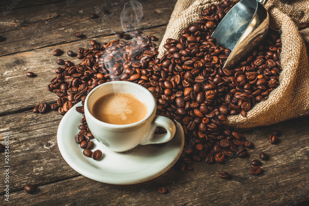 Poster, Wandbilder coffee background, 40x26.7 cm