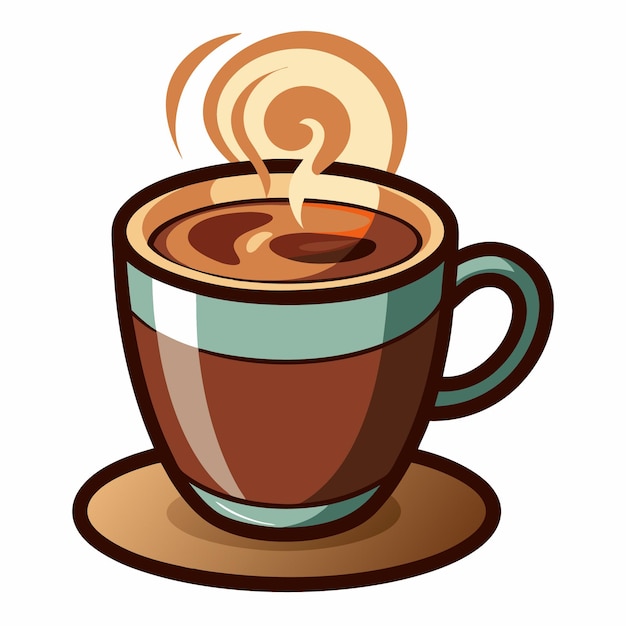 Coffee cup clipart cartoon style vector illustration | Premium AI ...