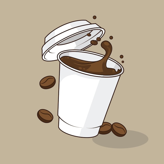 Premium Vector | Illustration vector graphic of coffee splash