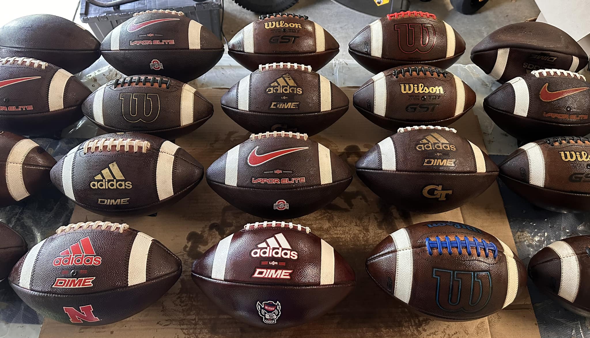 college footballs