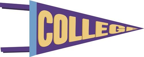 college pennant cliparts