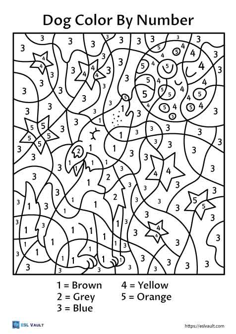 color by numbers printables