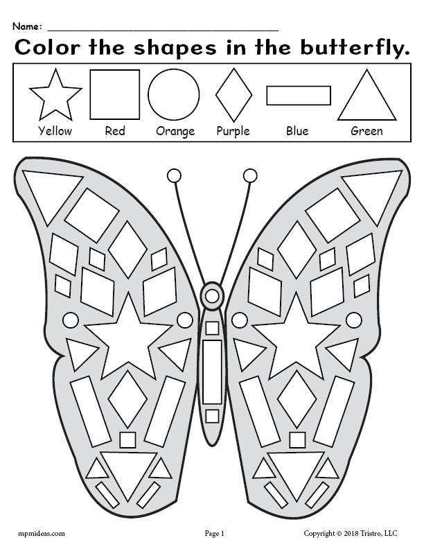 color by shapes