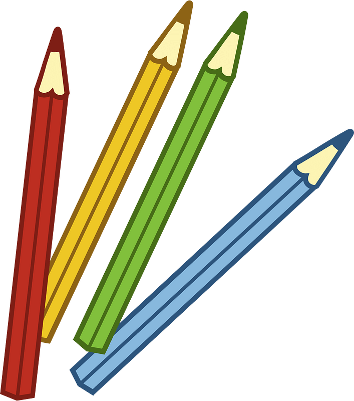 Colored pencils - Free vector clipart images on clipart library.com