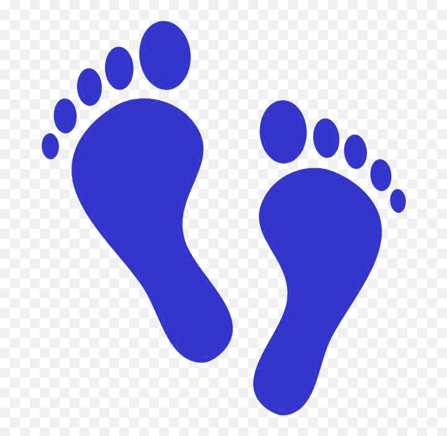 Colored Footprints Clipart - Foot Print Clipart Emoji,Footprint ...
