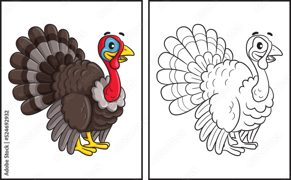 colored turkey pictures