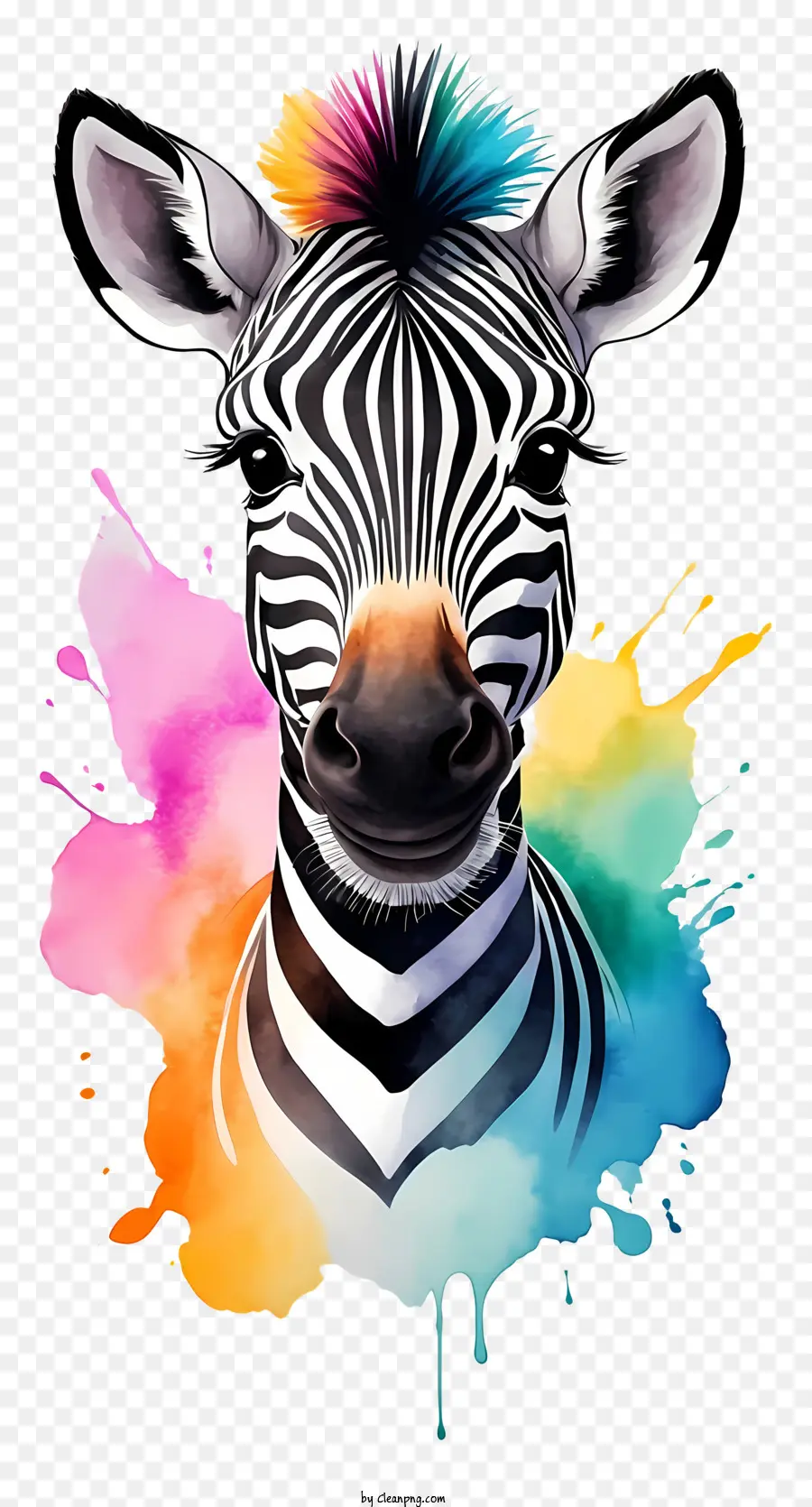 colorful zebra cliparts 2024