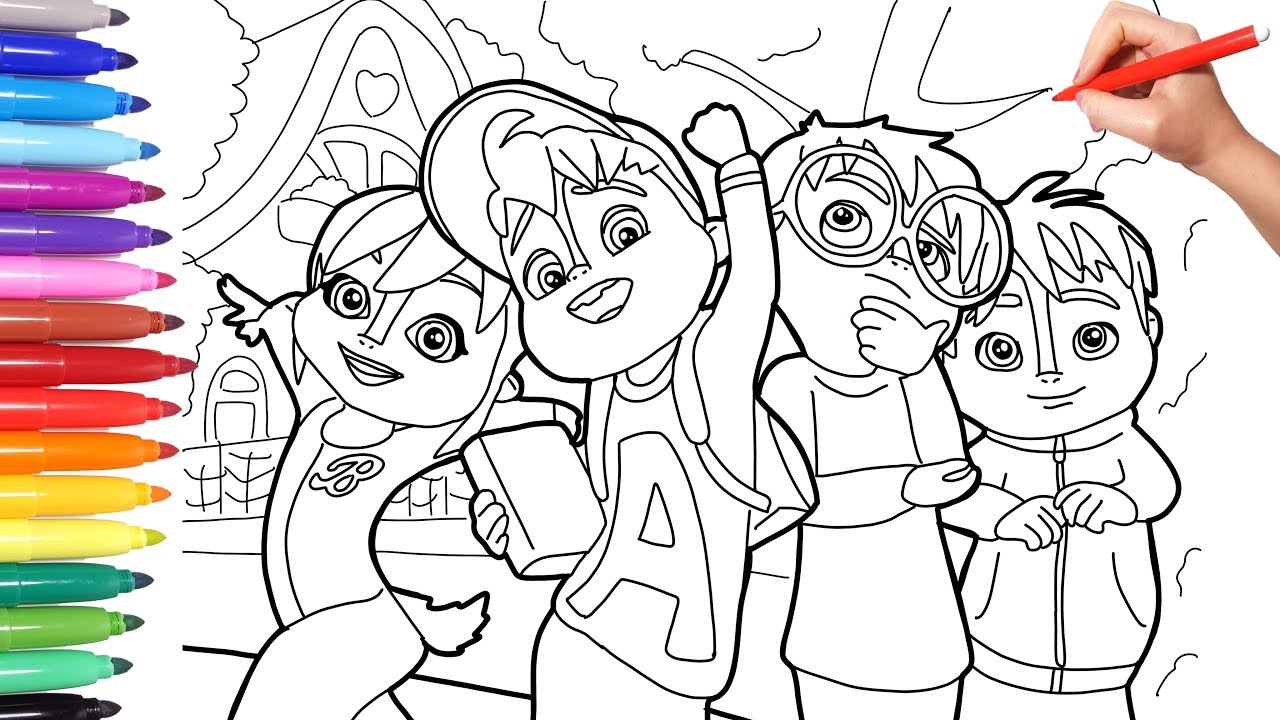 coloring pages alvin and the chipmunks