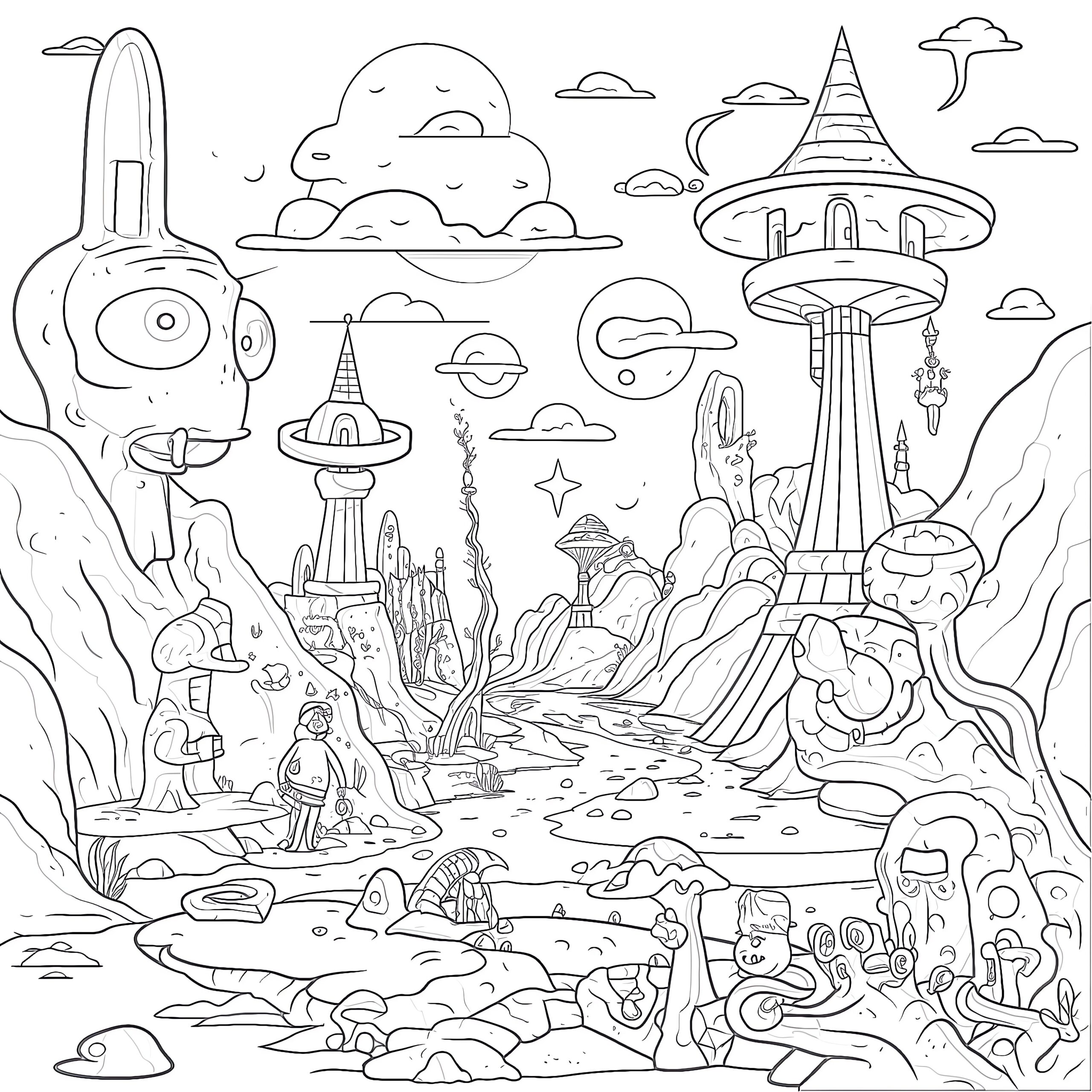 coloring pages cartoons