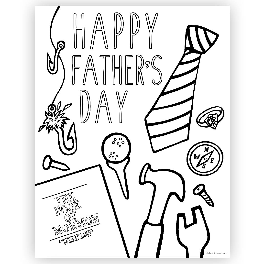 coloring pages fathers day