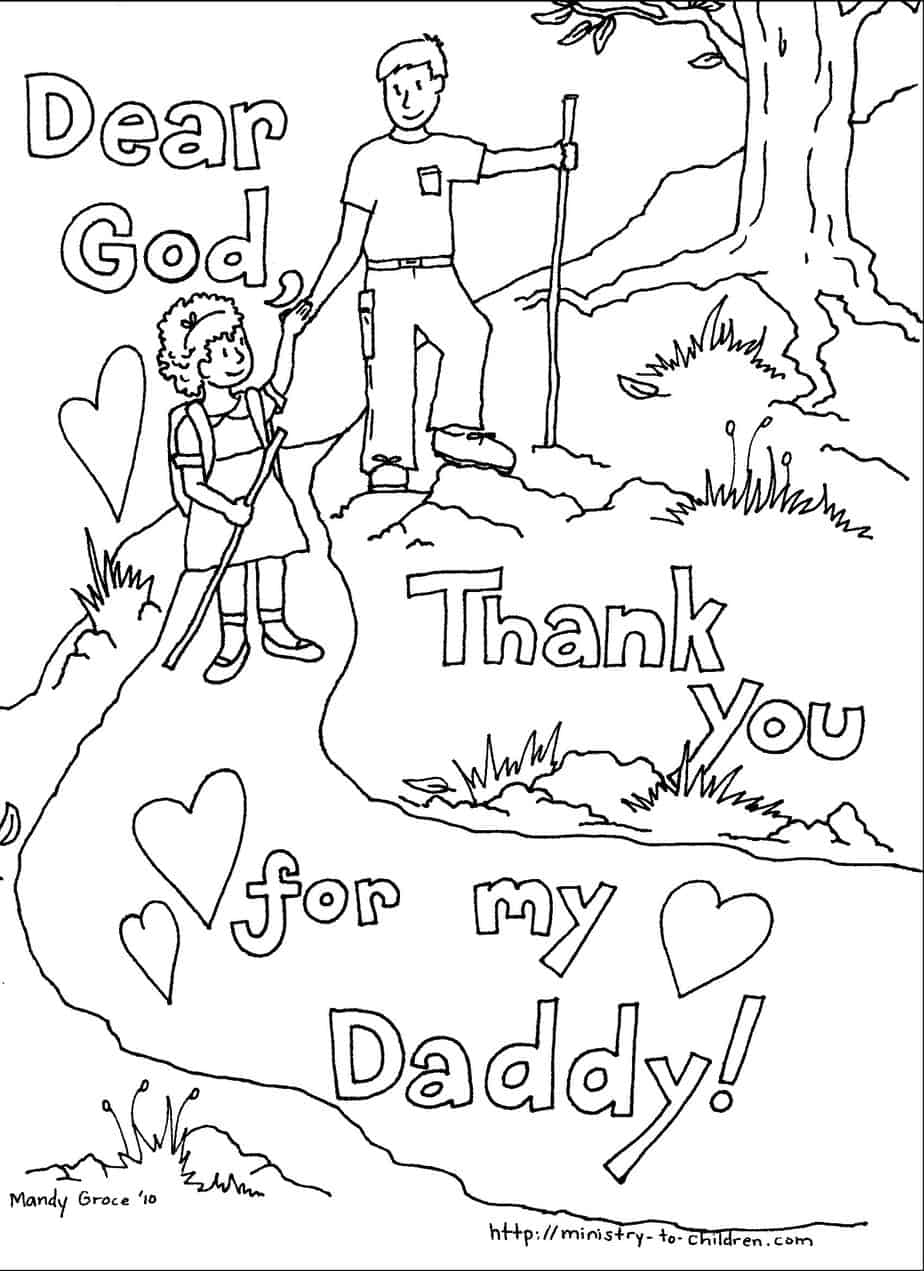 coloring pages fathers day