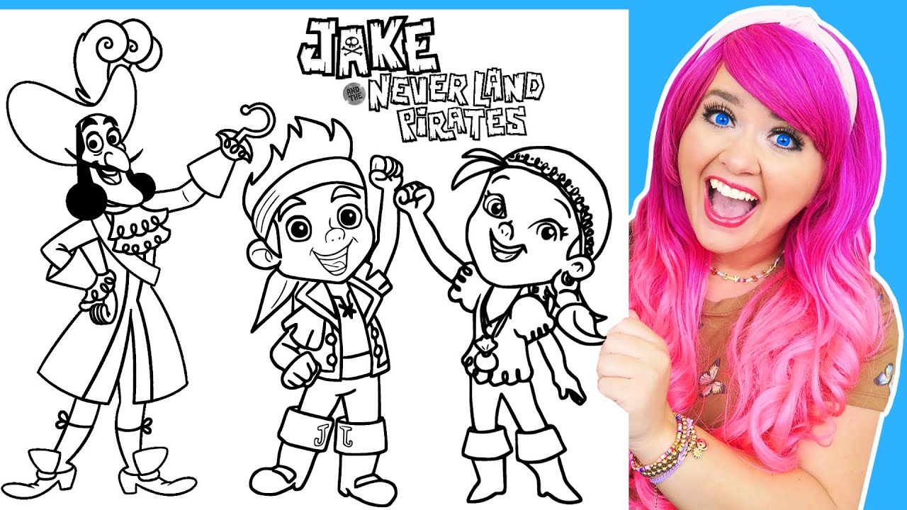 coloring pages for captain jake and the neverland pirates