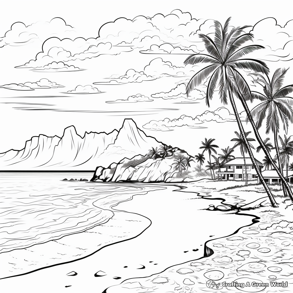 coloring pages for hawaii