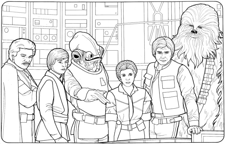 coloring pages for star wars