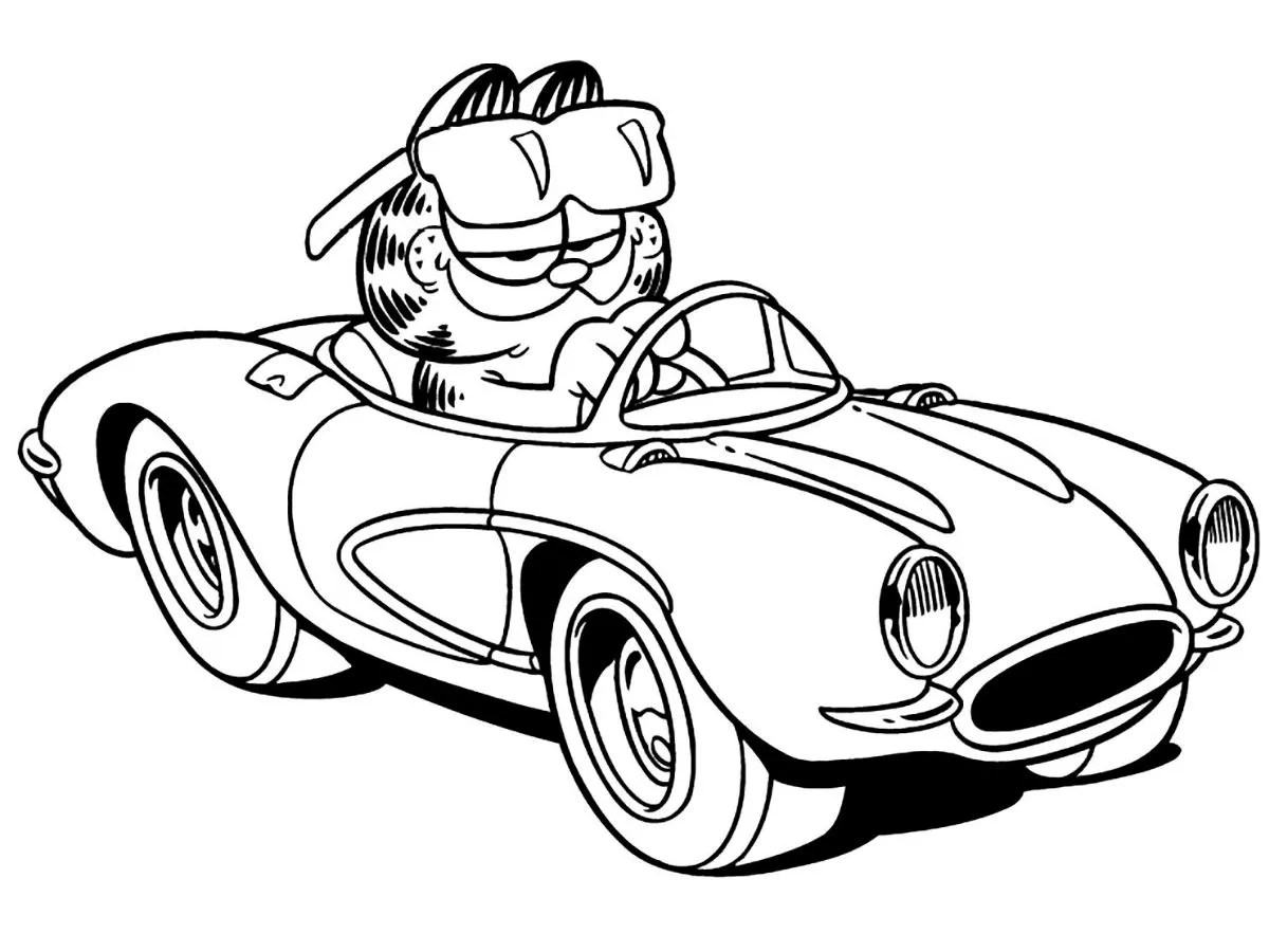 coloring pages garfield