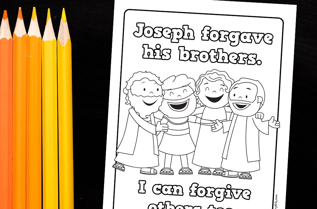 coloring pages joseph forgives his brothers