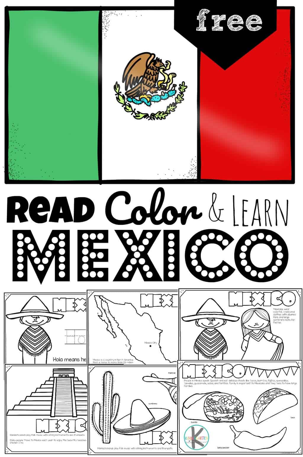 Free FREE Printable Mexico Coloring Pages - Read, Color, and Learn