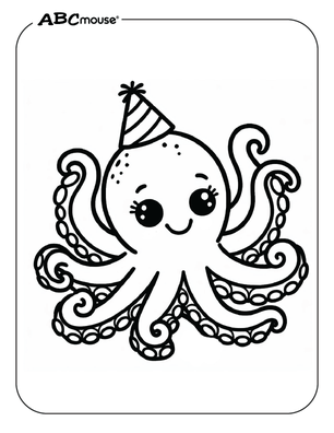 Octopus Coloring Pages | ABCmouse