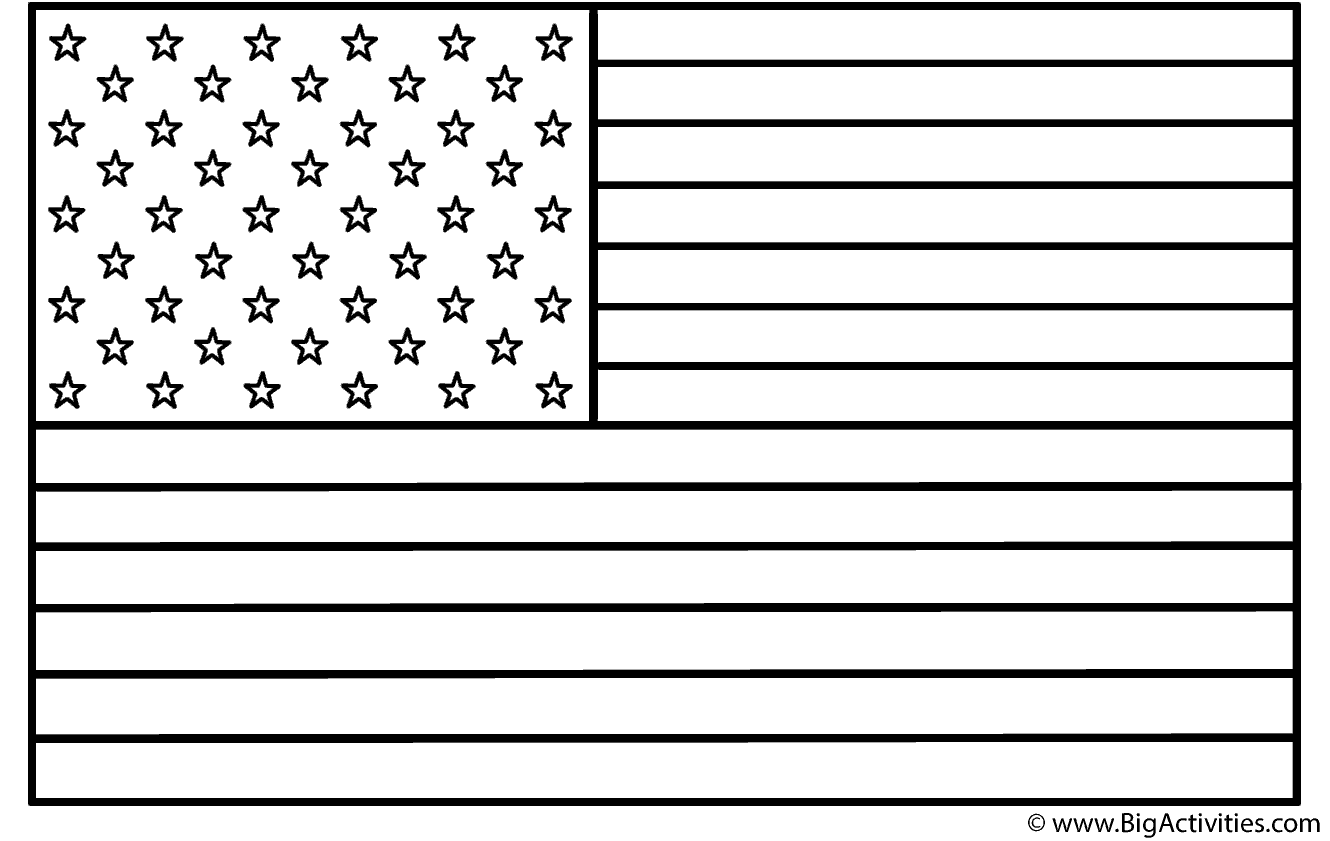 coloring pages of american flag