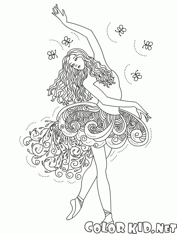coloring pages of ballerinas