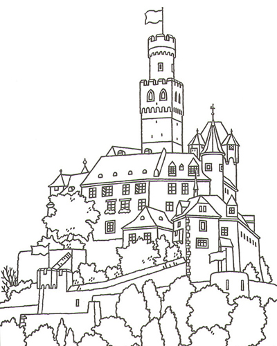coloring pages of castles