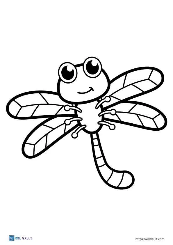 coloring pages of dragonflies