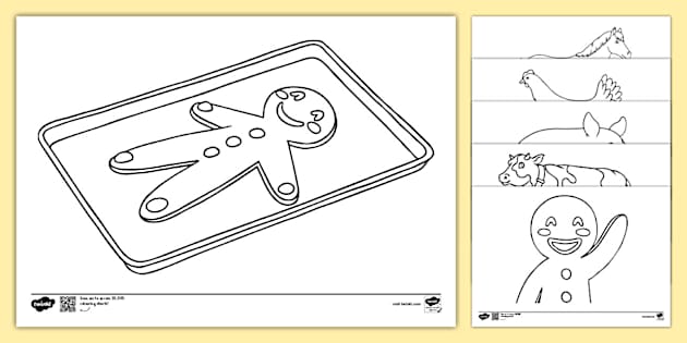 coloring pages of gingerbread man story