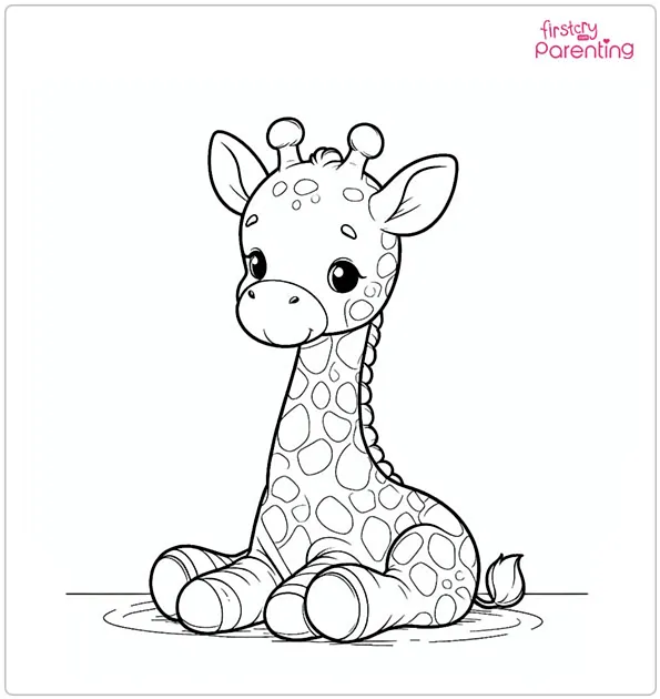coloring pages of giraffes